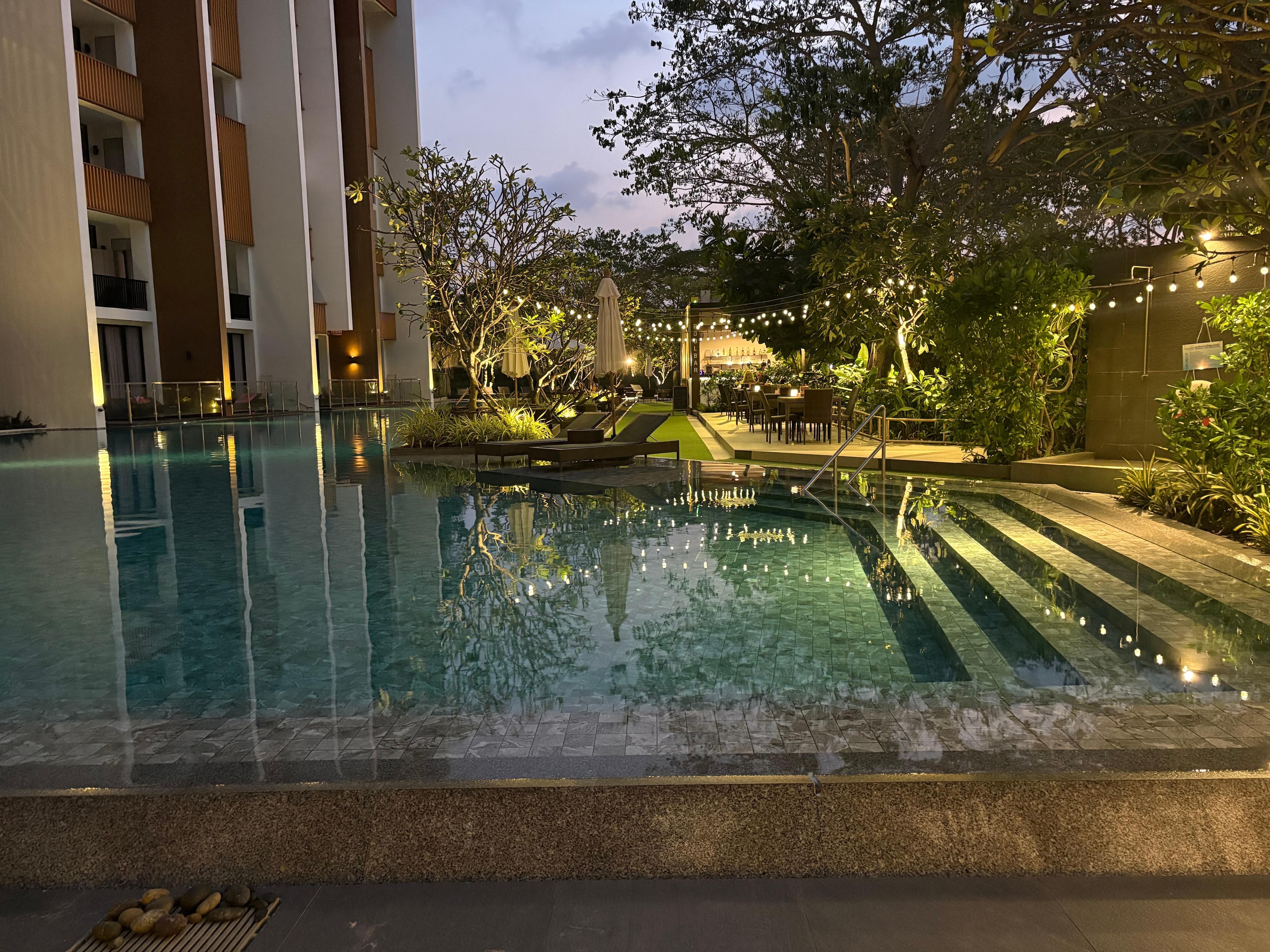 Jättefin och bra pool 