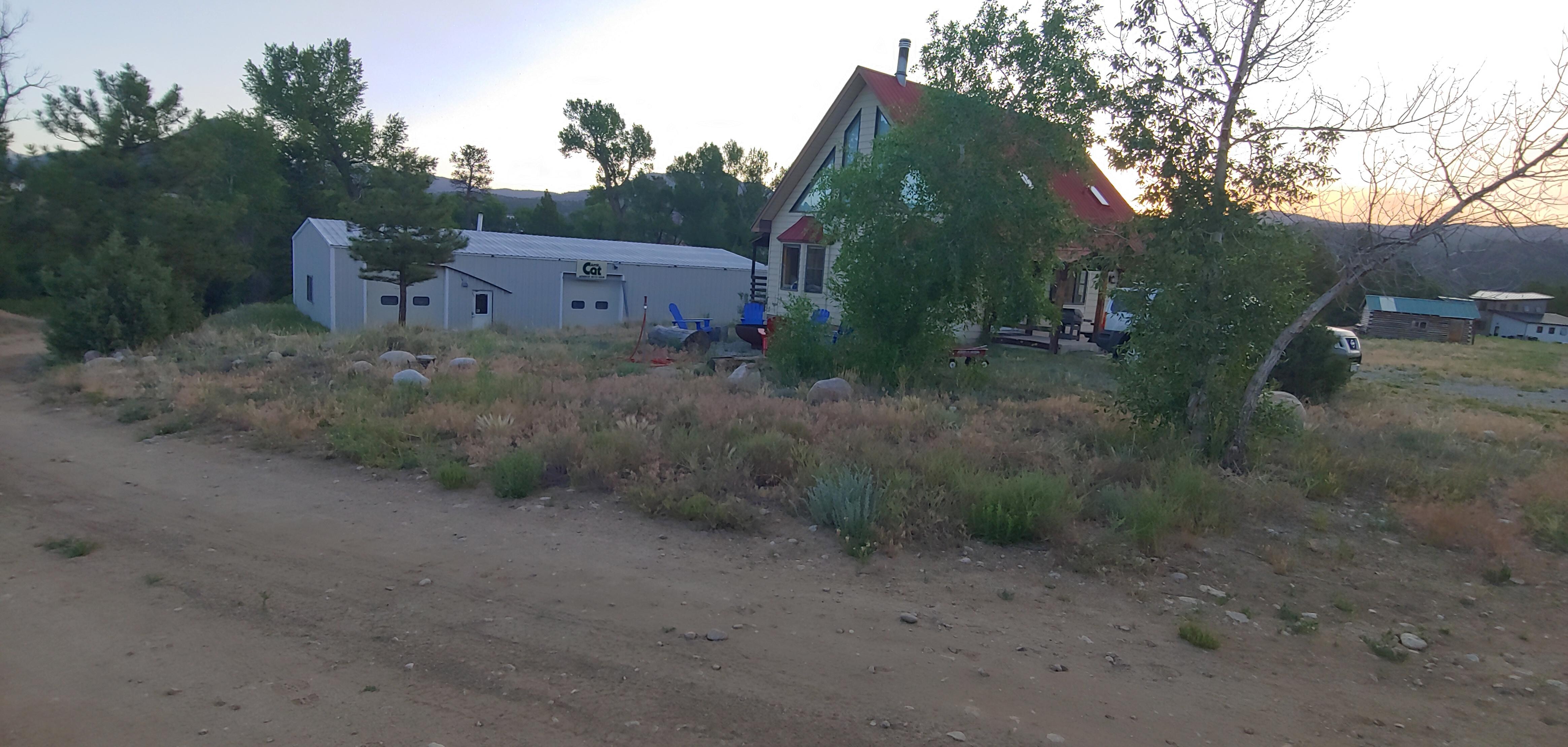 Cabin and garage