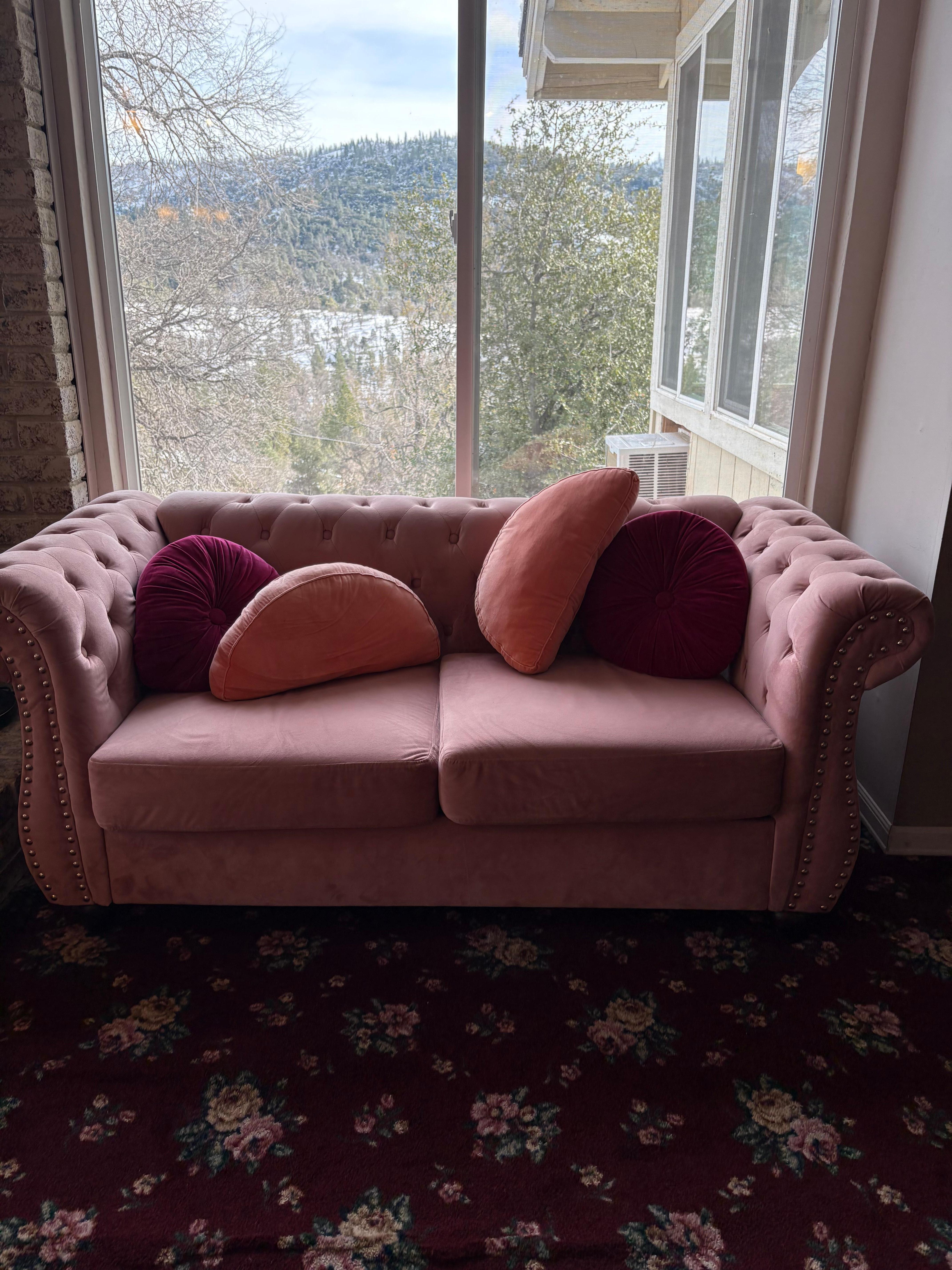 Looking out from the common area.