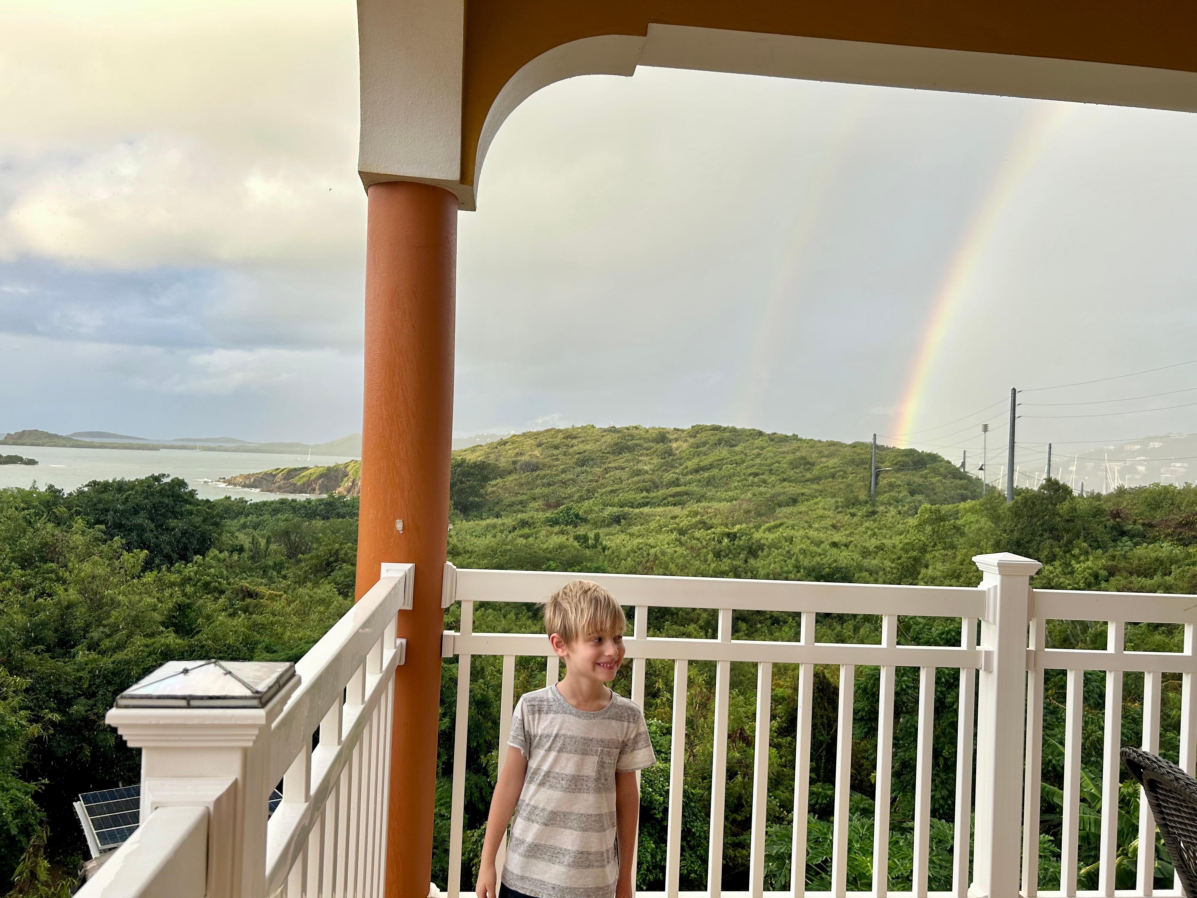 First morning rainbow