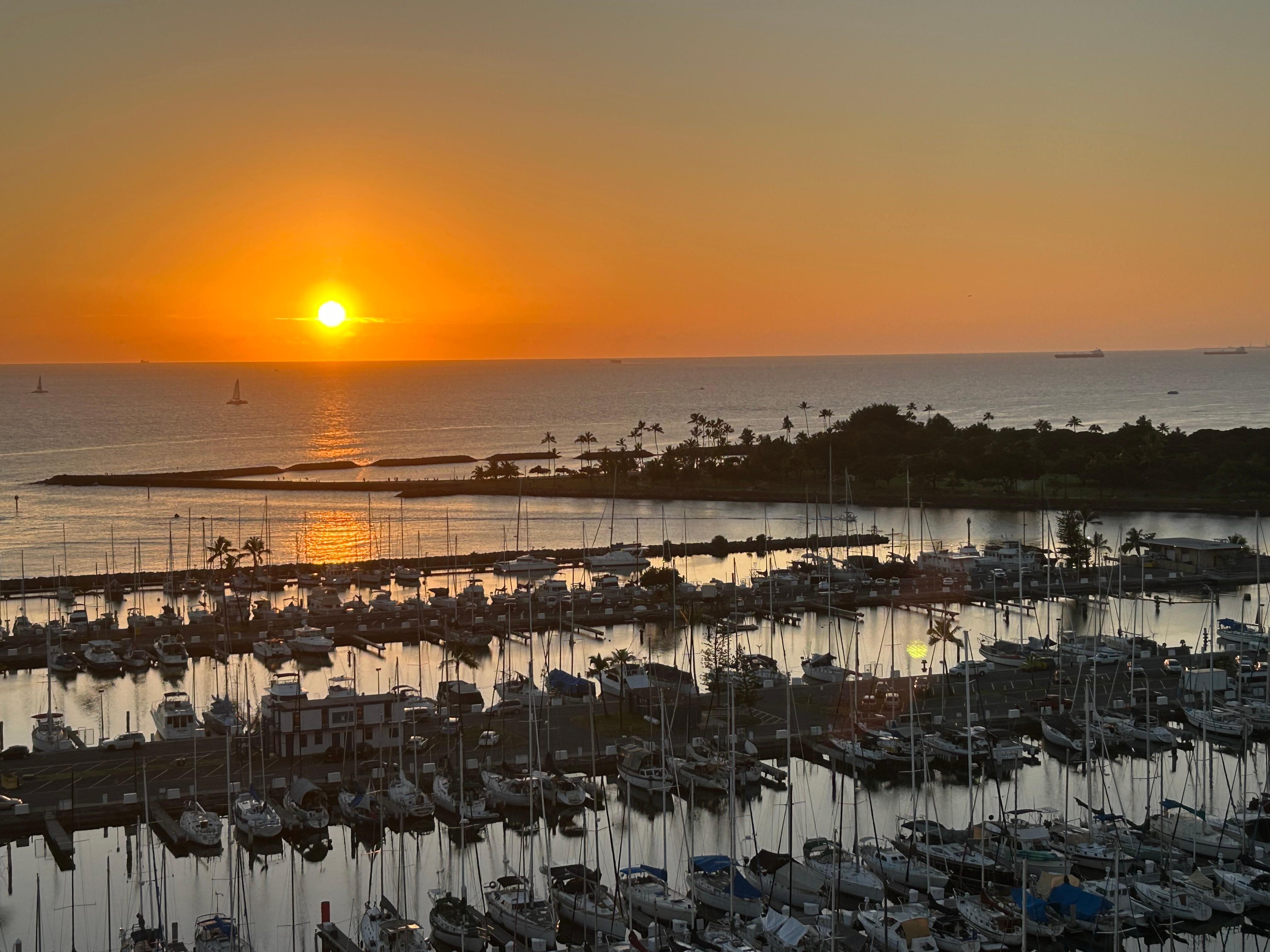 Sunset view from Room 1614