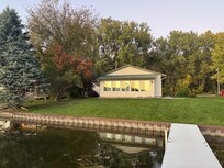 View from the dock to the back of the housr