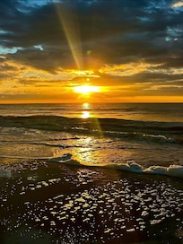 Sunset at the point