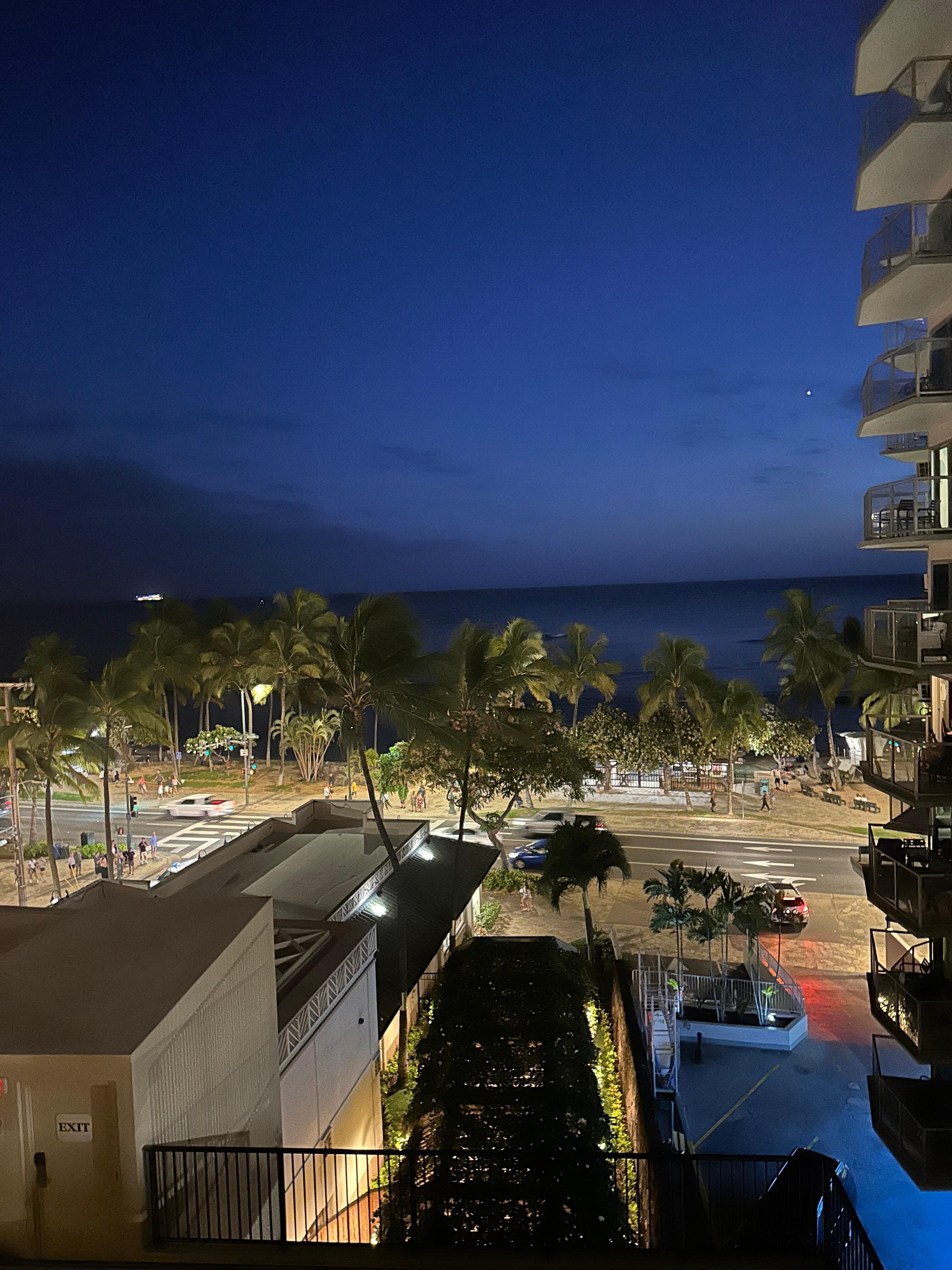 The view at night