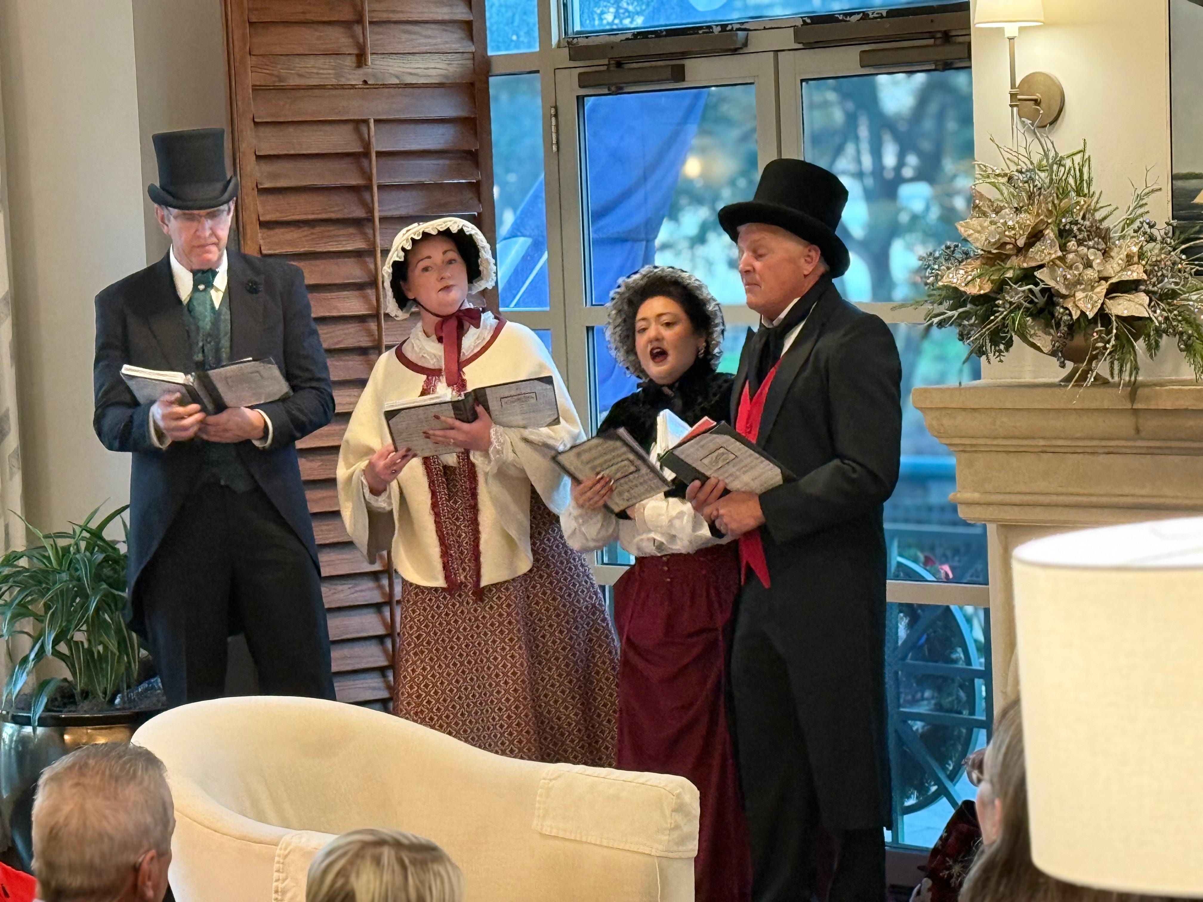They had Christmas Carolers come in on Christmas Eve and Christmas night.