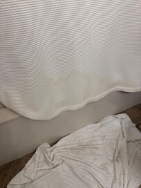 Stain on shower curtain