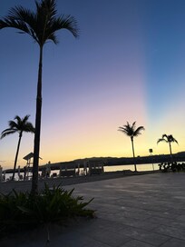 Sunrise over the horizon.