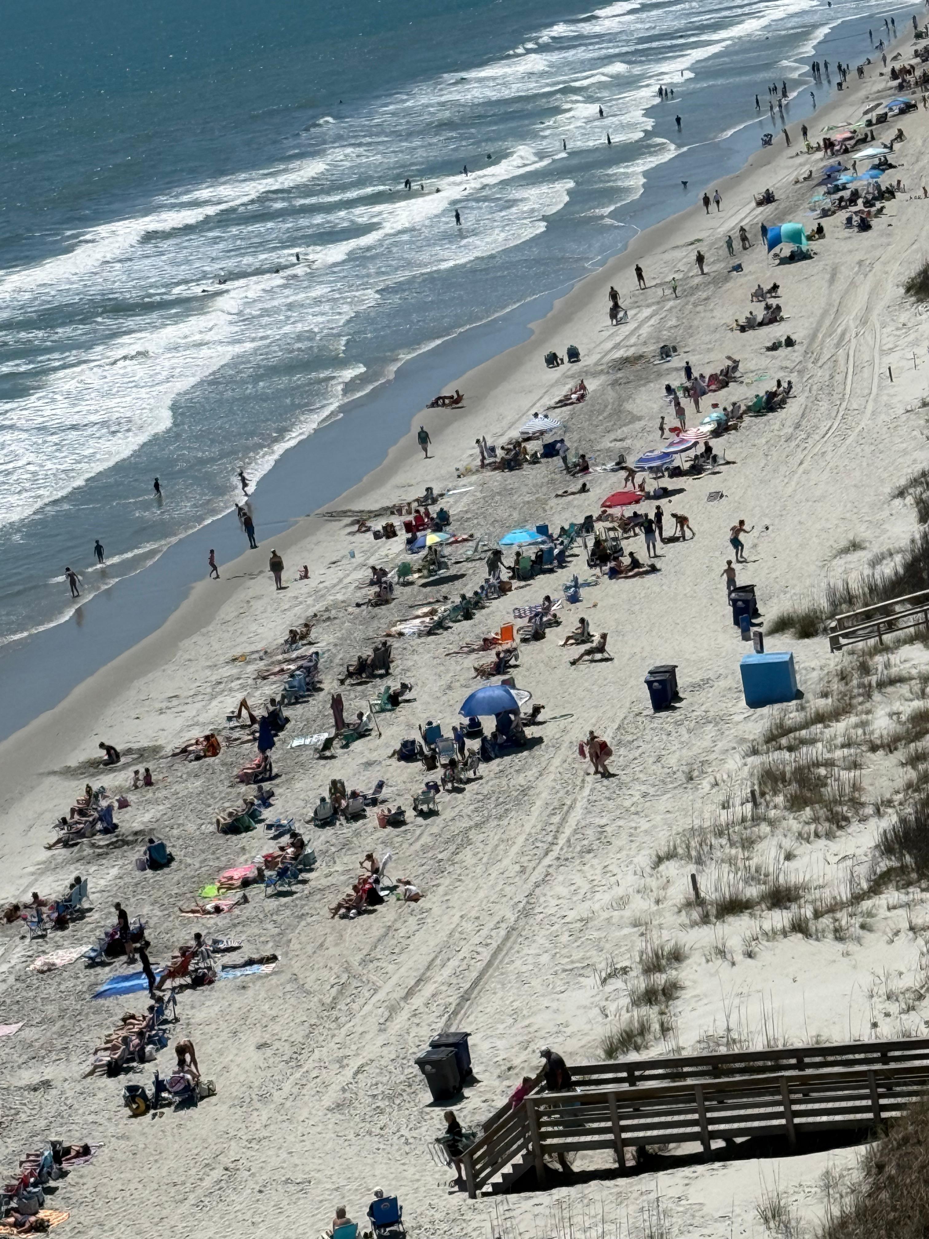 Beach from balcony 
