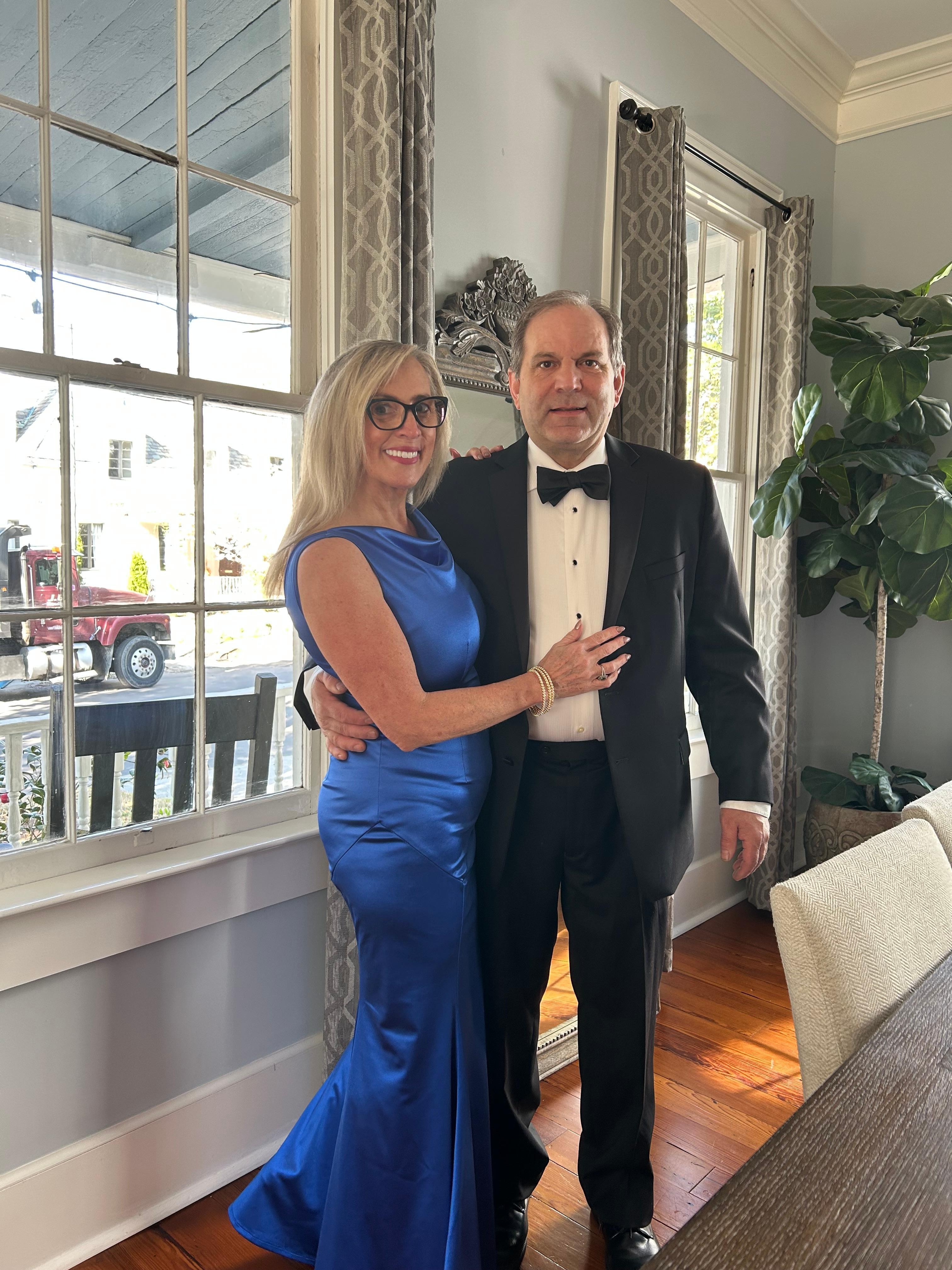 Perfect spot to get ready for a black tie wedding! 