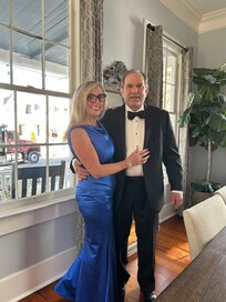 Perfect spot to get ready for a black tie wedding!