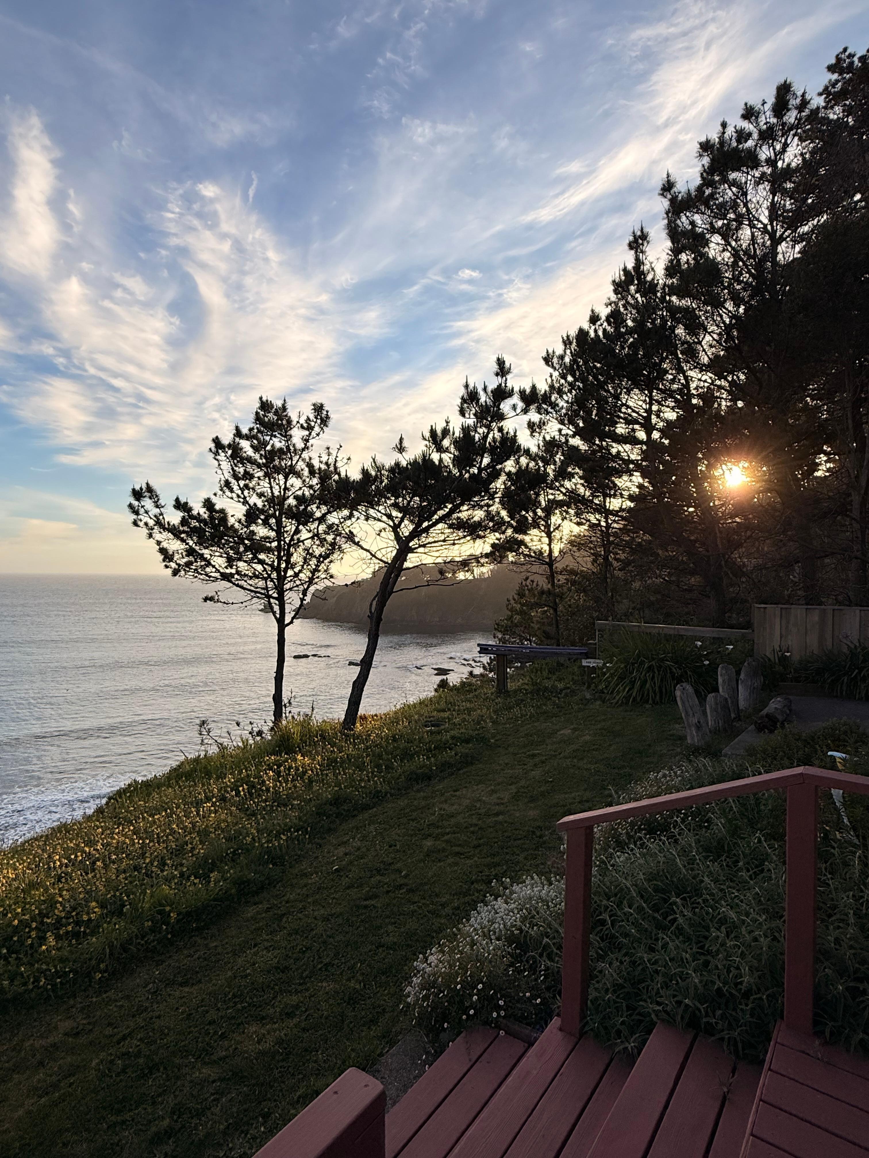 View of the sunset. 