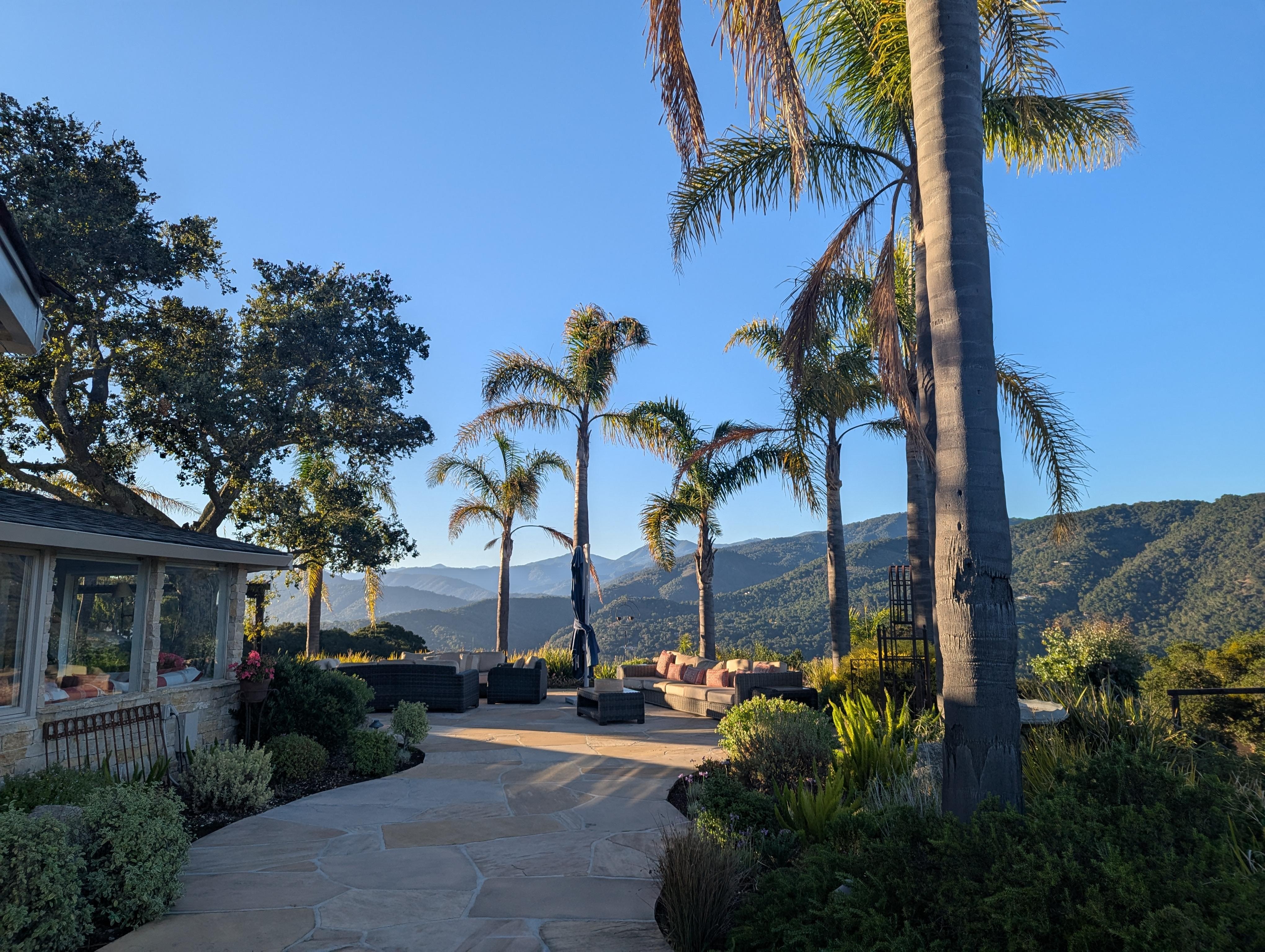When the weather is good you'll want to park yourself right there on the outdoor couch.