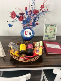 Welcome basket and info folder