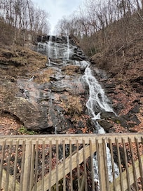 Midway of the falls photo. Beautiful place to hike.