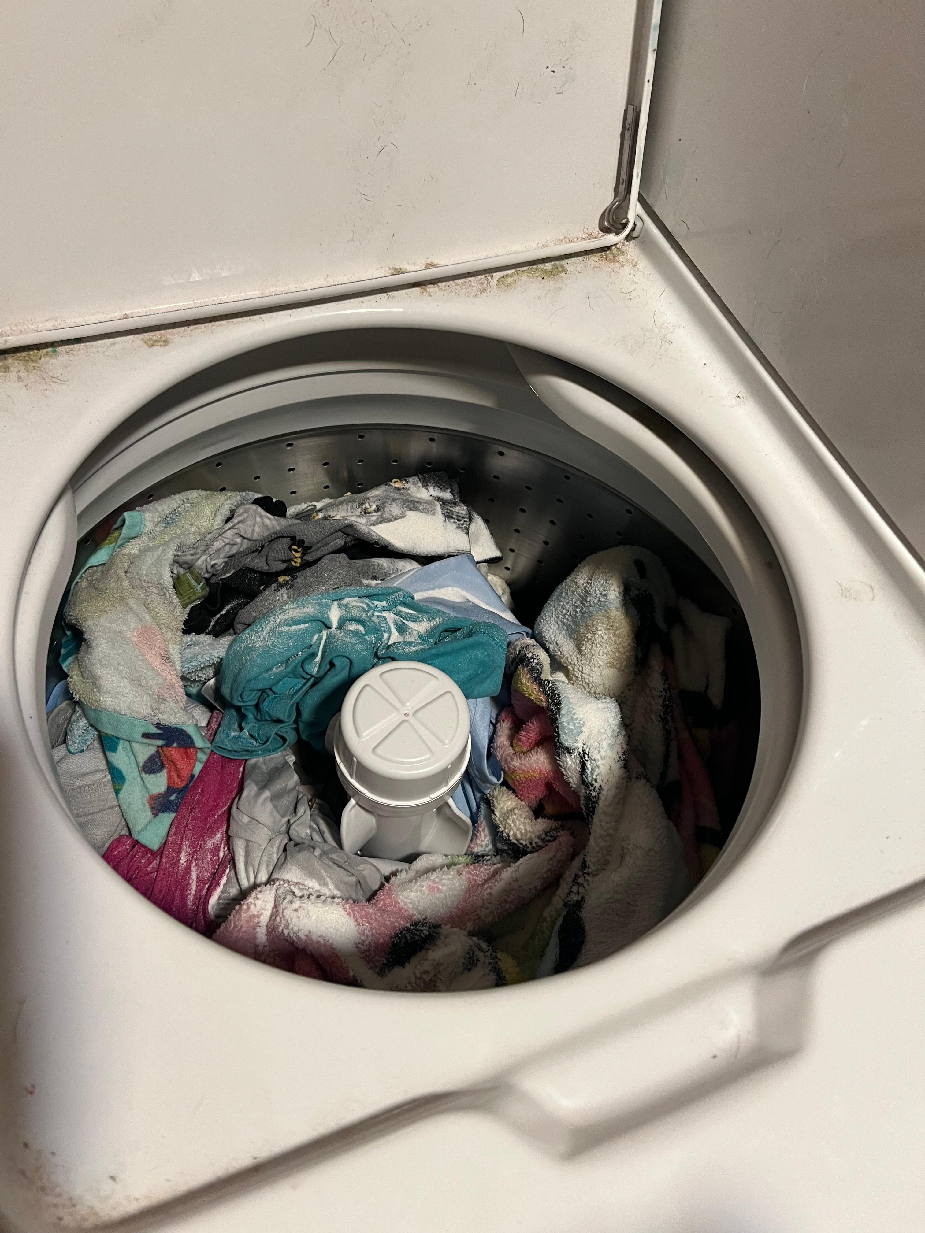 My sons soiled laundry, and blankets.