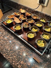 Executive lounge hot food