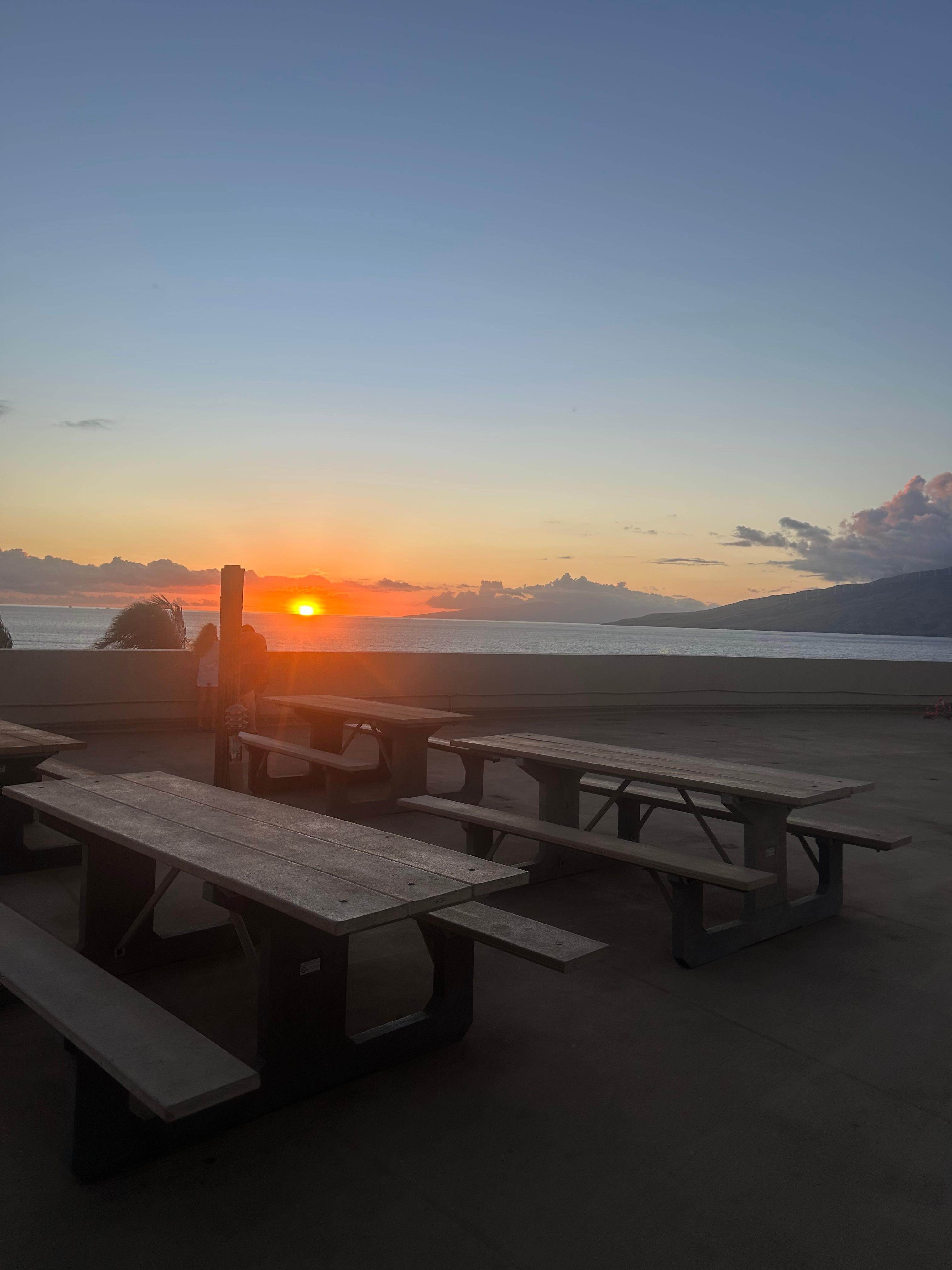 Sunset from the rooftop. 