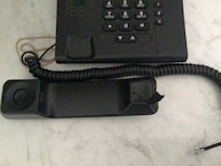 Handset repaired with tape!