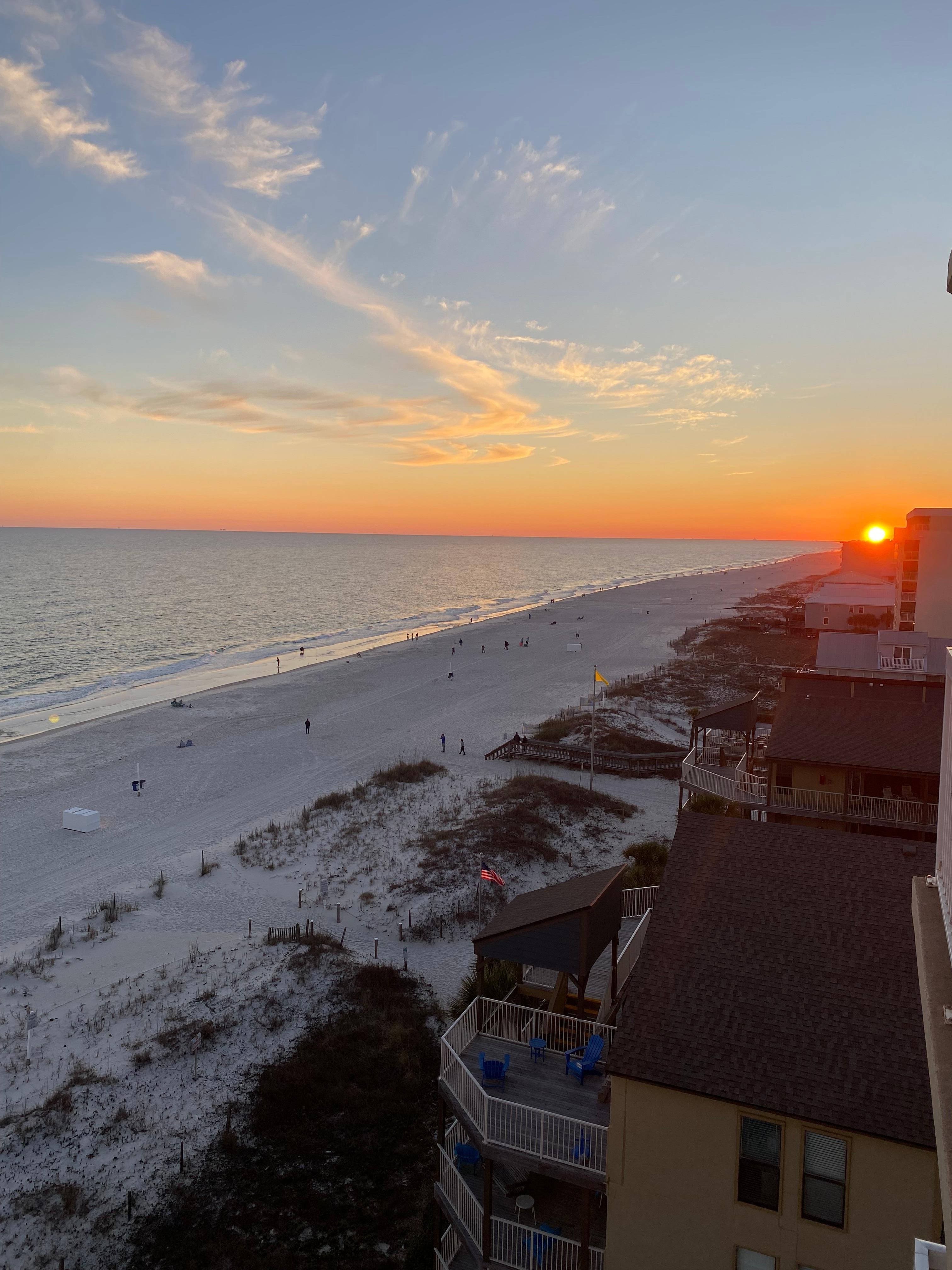 Sunset view from the condo. 