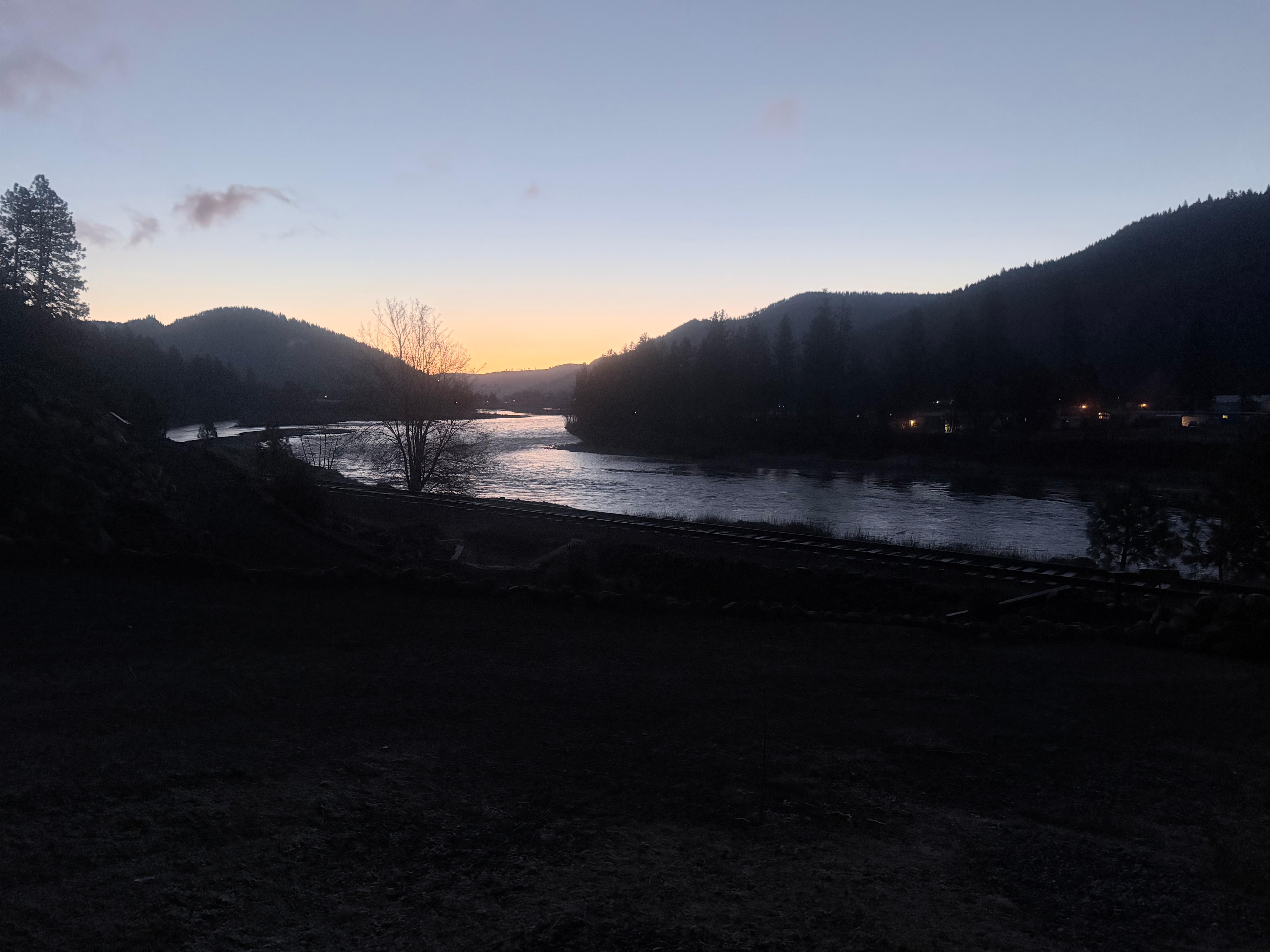 The morning view was really beautiful. 