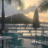 Downstairs 2 minute walk restaurant view amazing good ok
