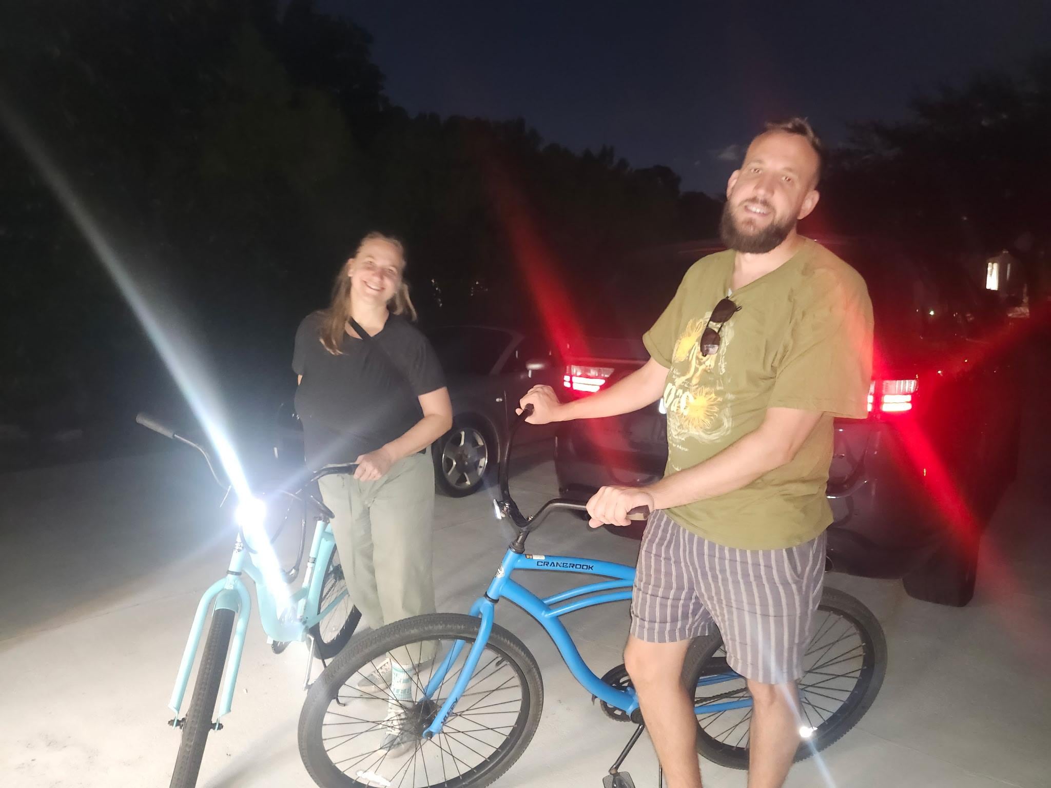 Neighborhood ride after sunset!