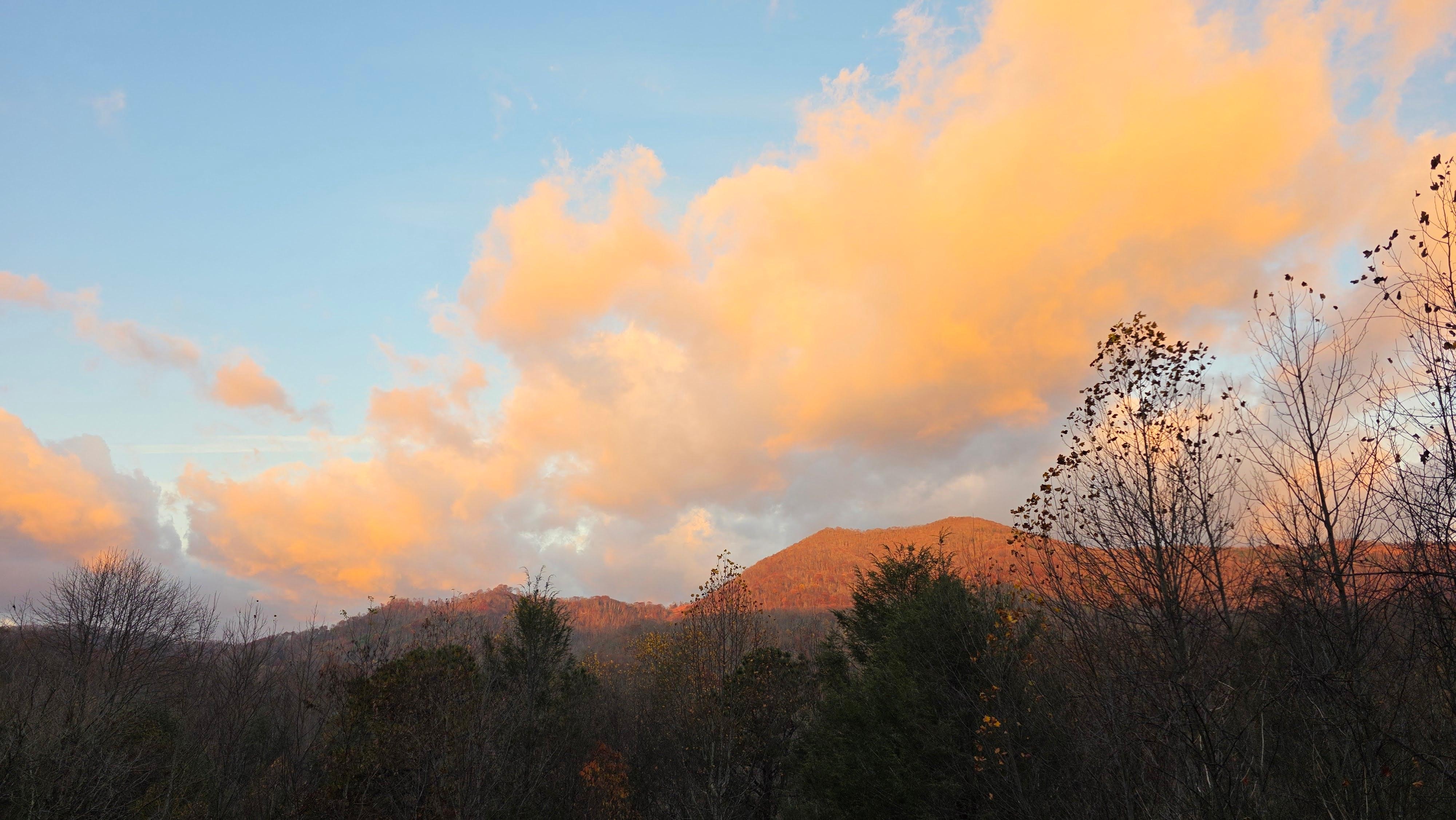 Mountain view from the cabin