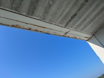 This was walking up from the balcony, all rust.