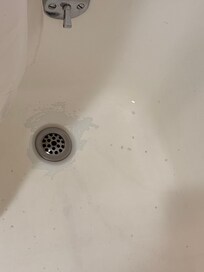 Bath tub scratches and looks dirty and dingy