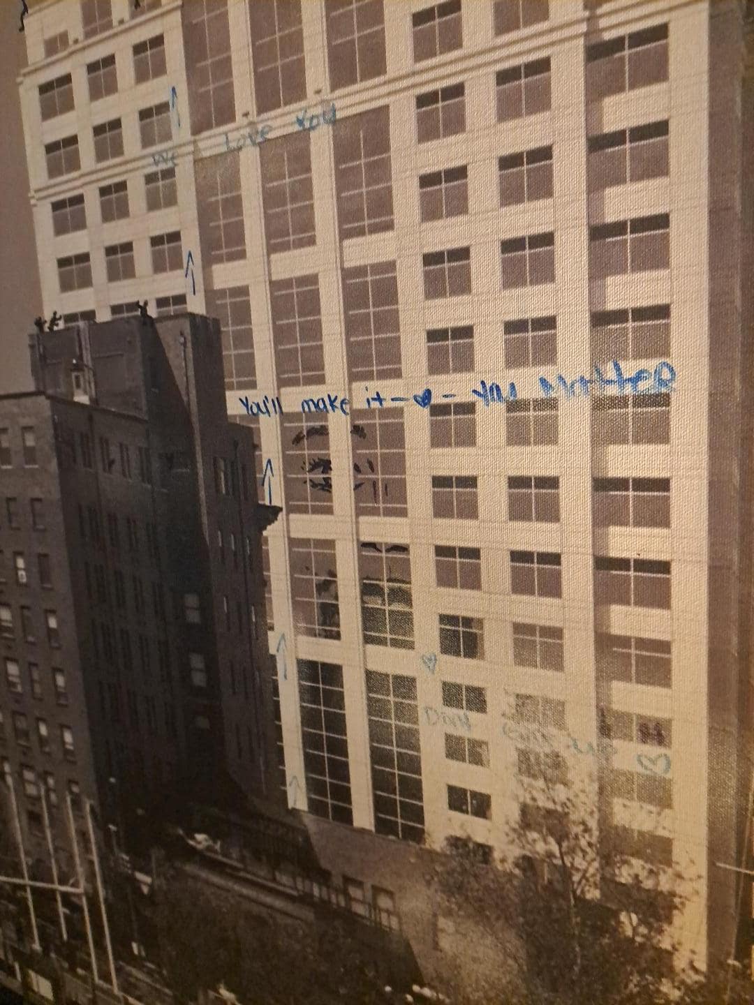 More graffiti in room