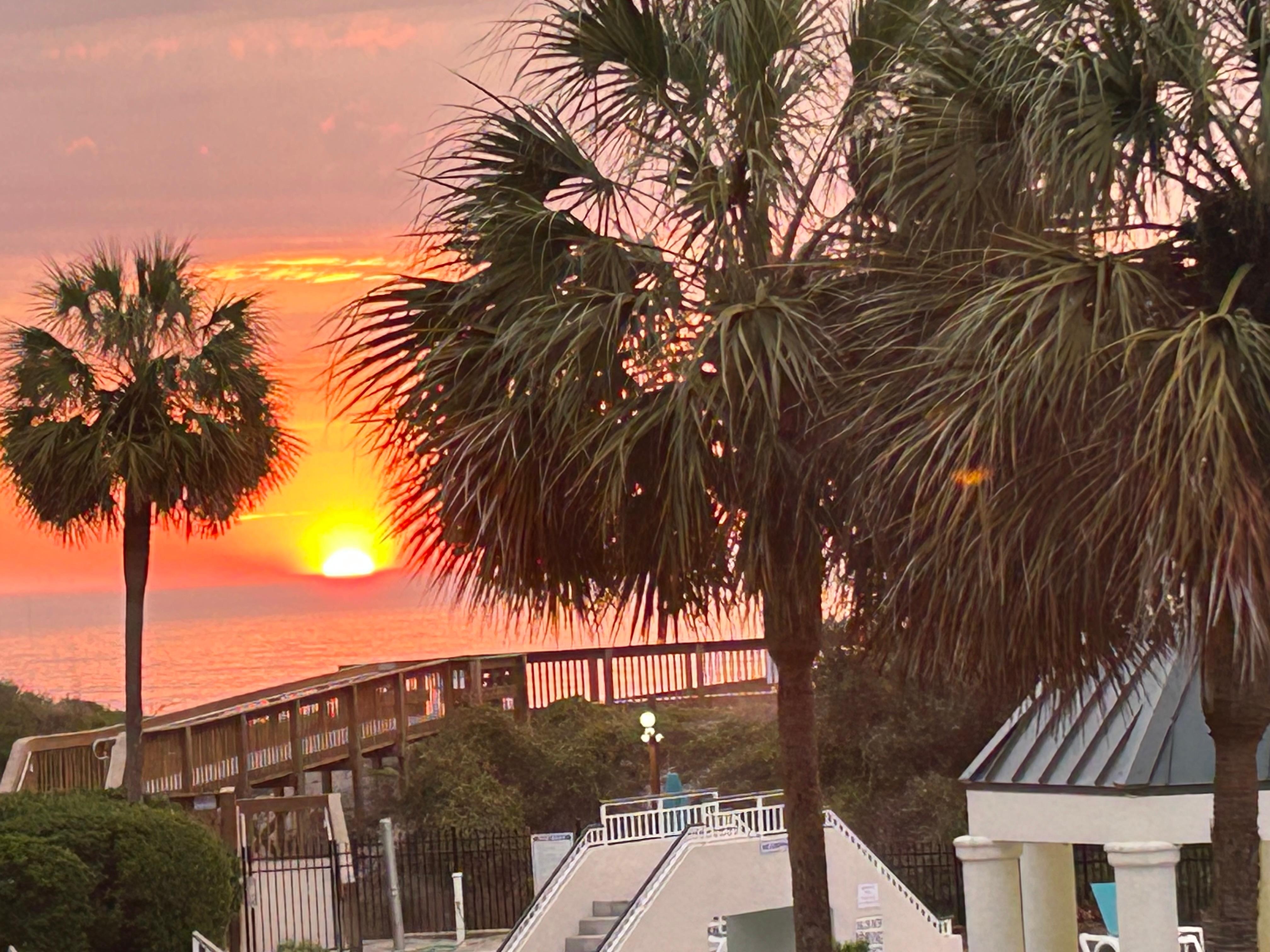 Great view of sunrise.