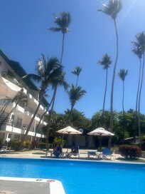 View from the smaller pool