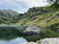 Ausblick auf den Falkert-See, keine 2 Geh-Minuten entfernt
