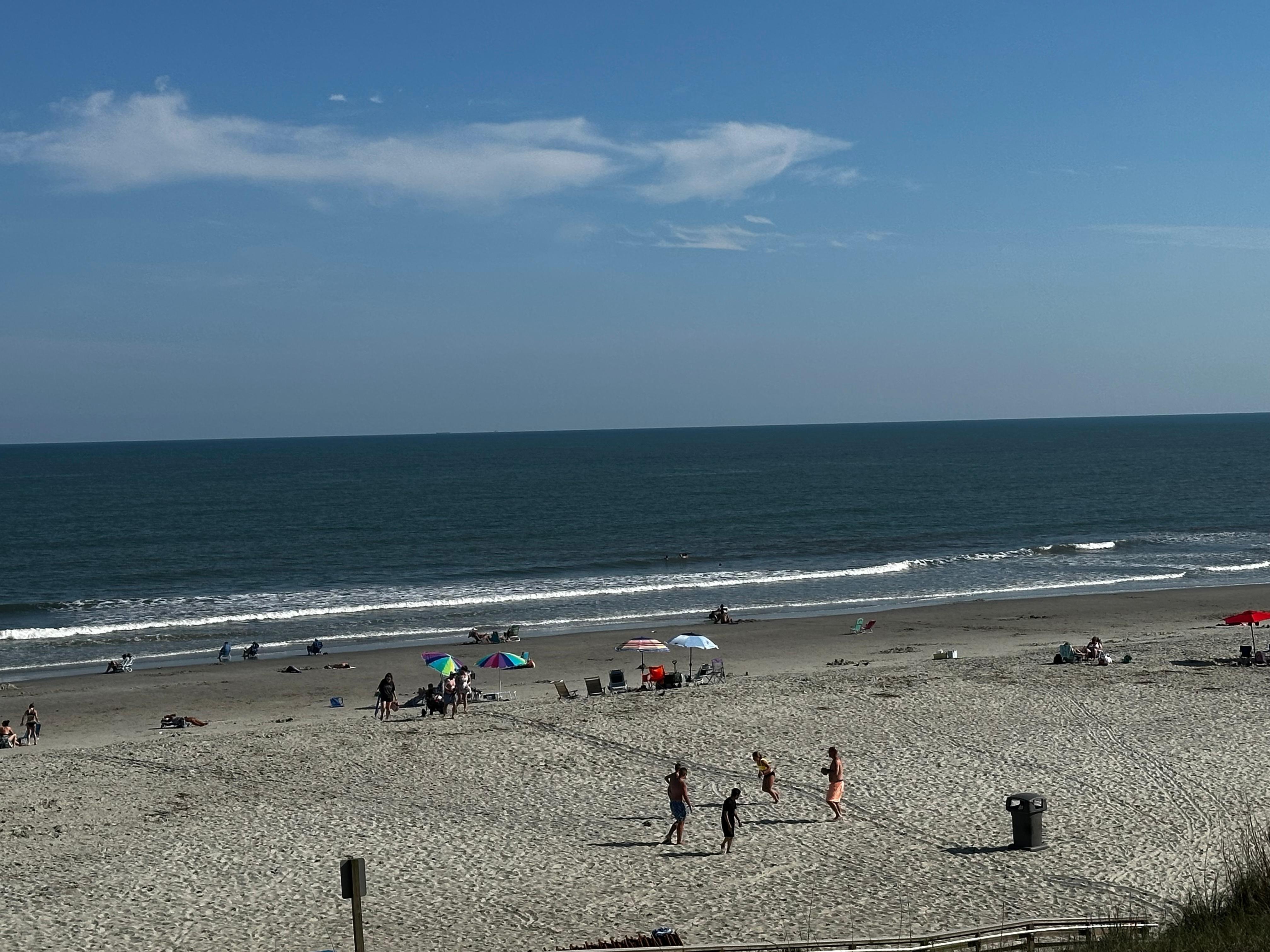 View from balcony later in the day.