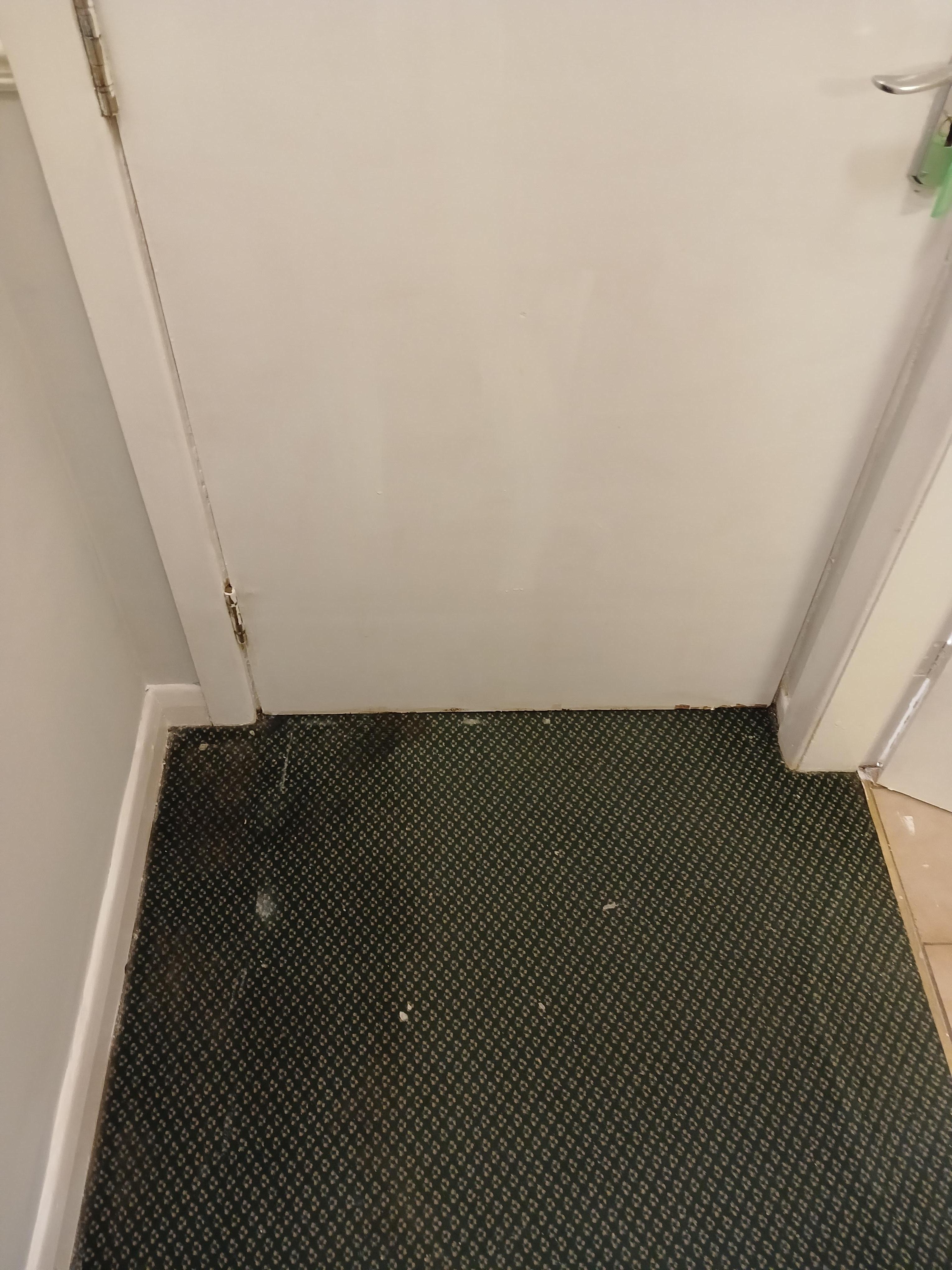 Paint on floor everywhere 