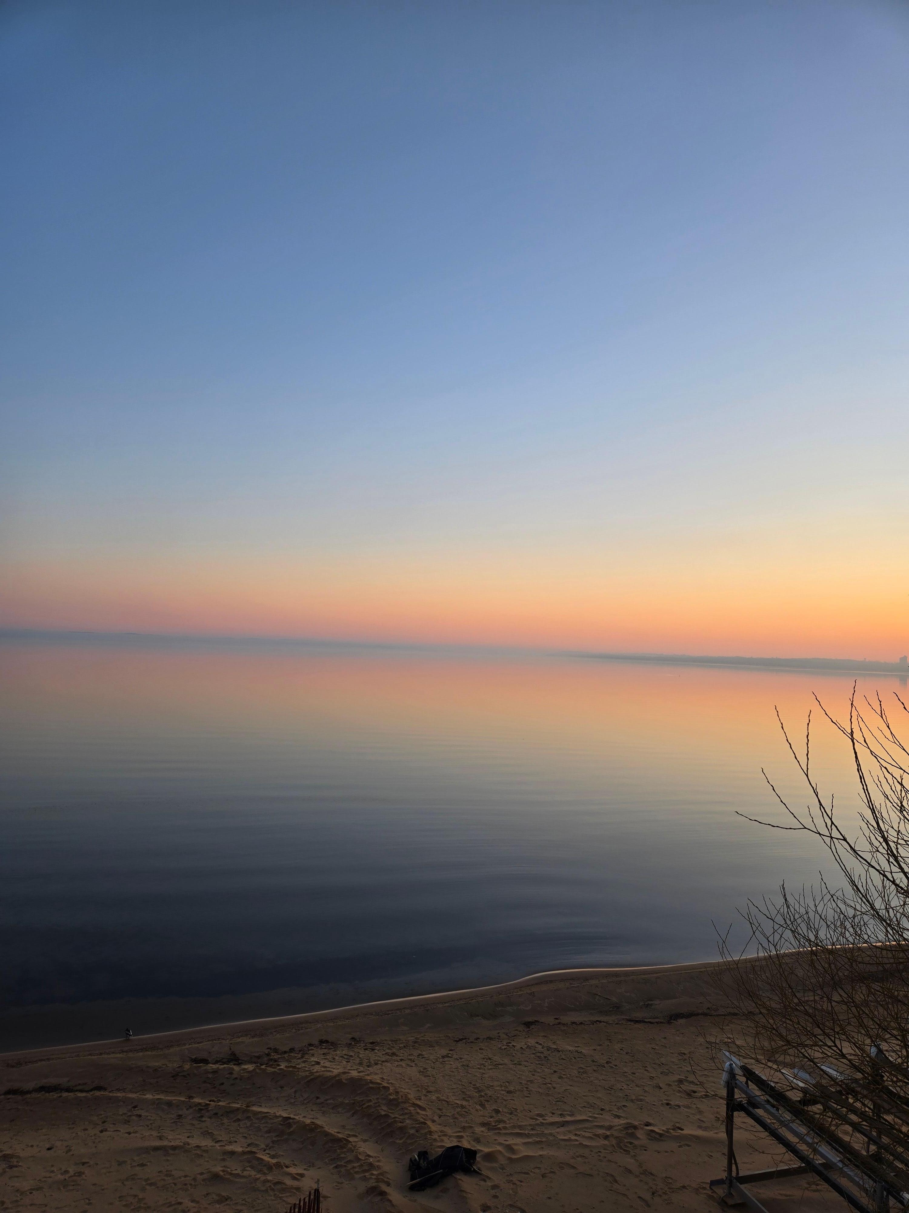 Sunrise had a beautiful haze.