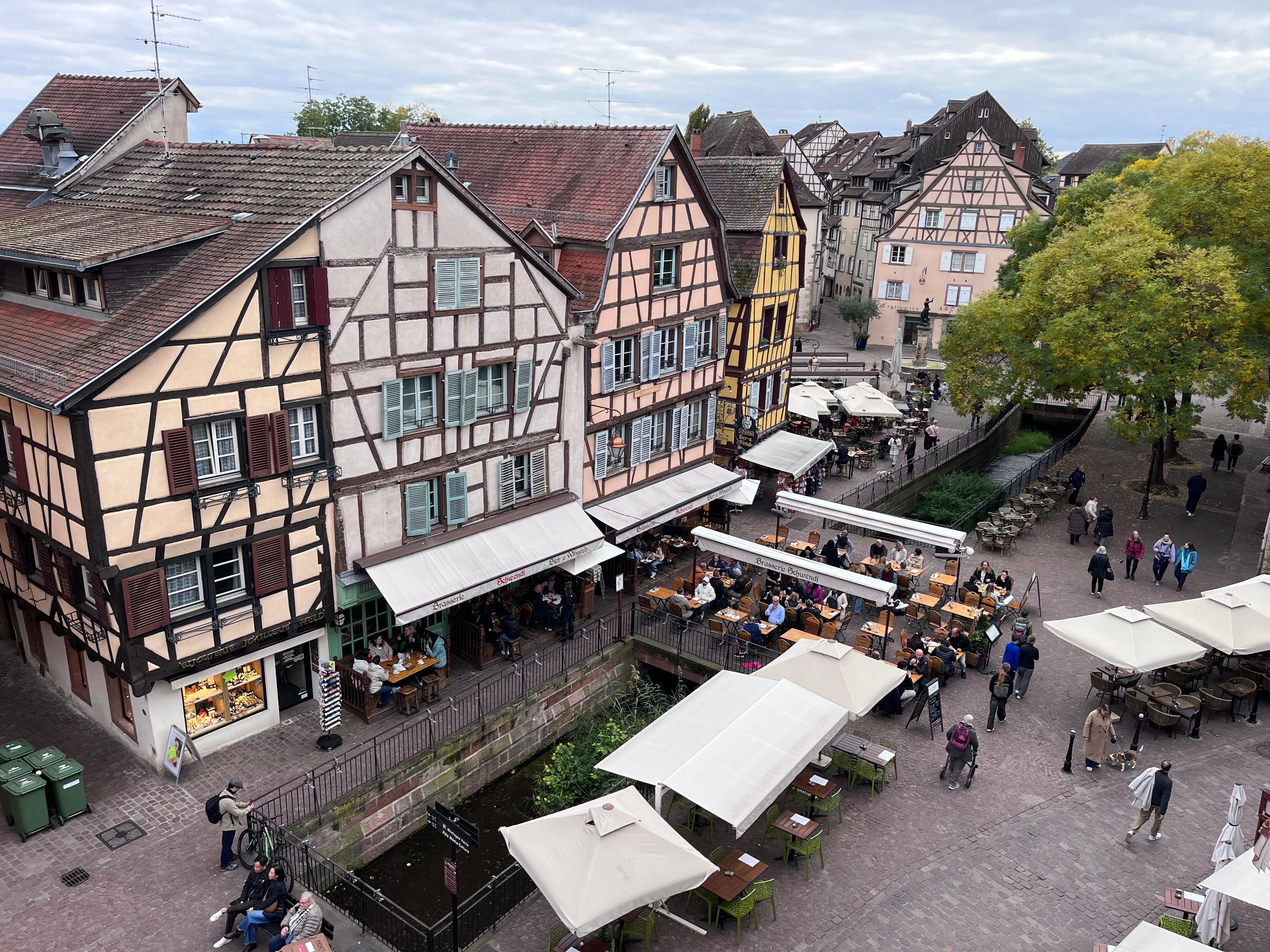 From the window of our room.  