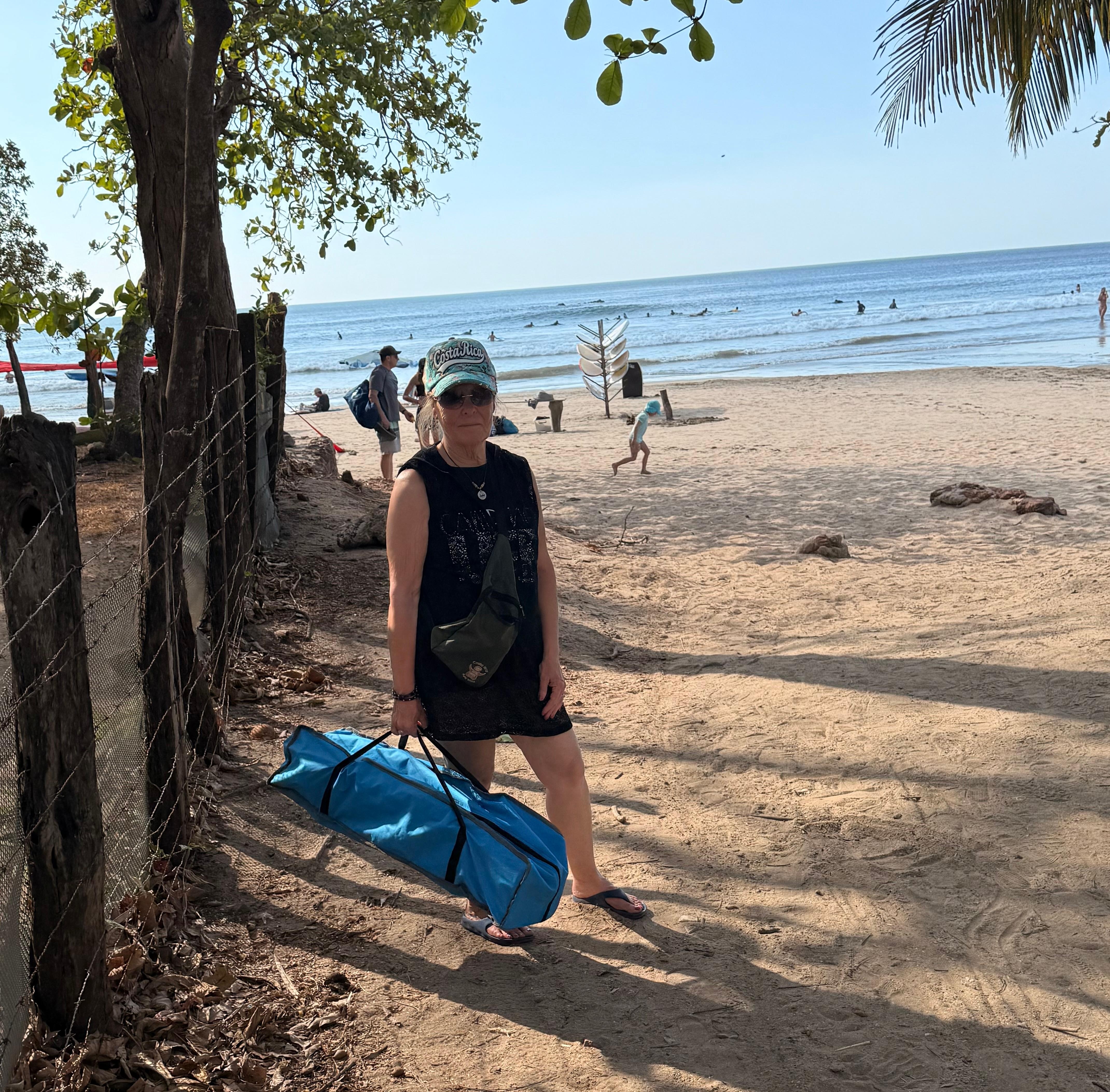 Beach access across street from condos
