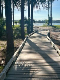 Easy walk to the very quiet beach