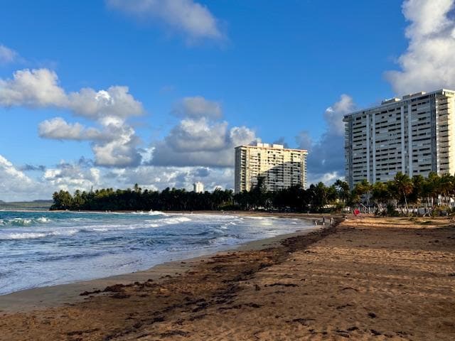 The beach near the condo
