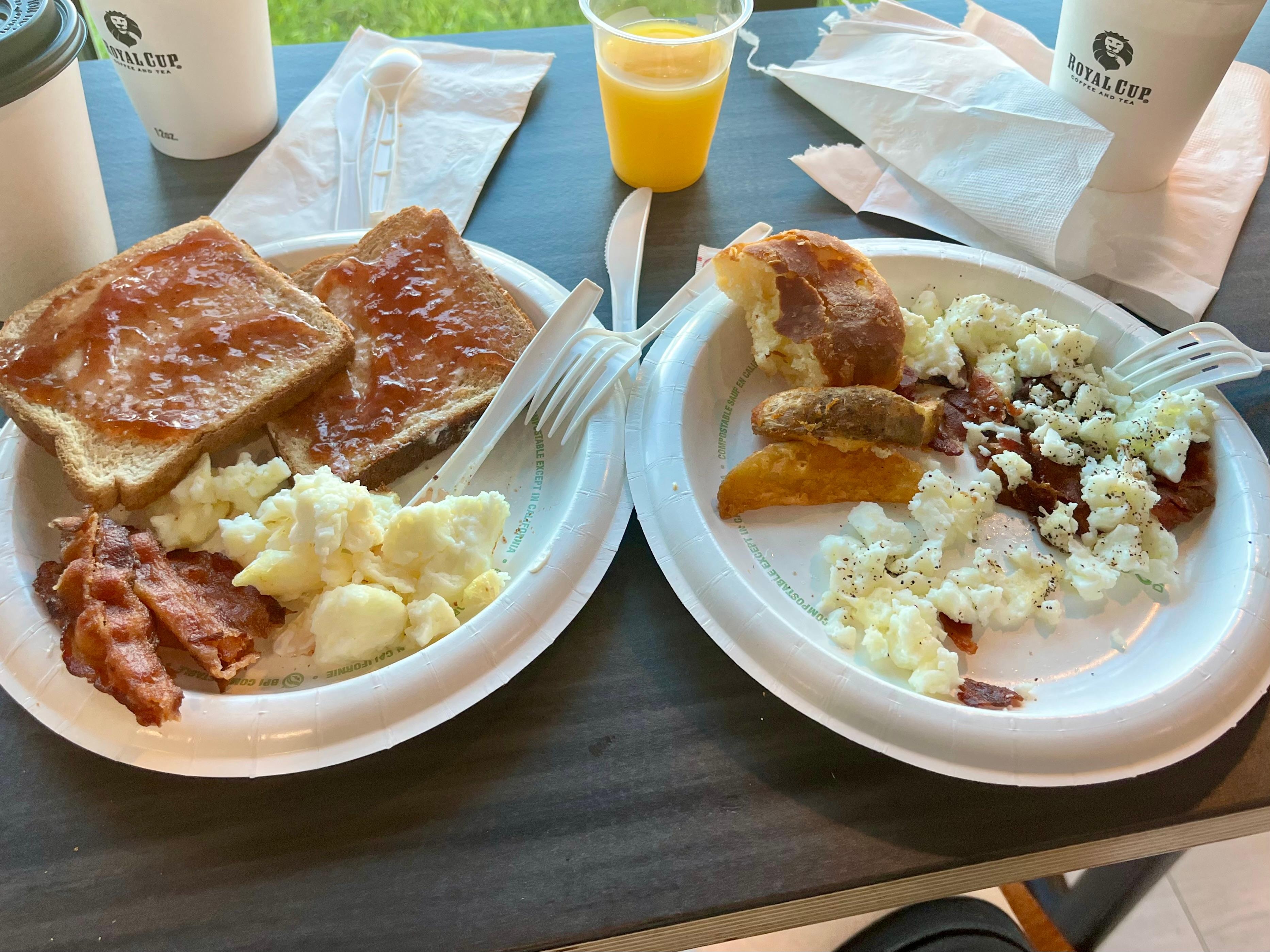 Some of the breakfast they offered