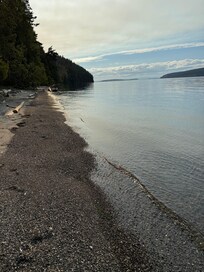 The beach in front of the property. We only saw one other couple the entire week