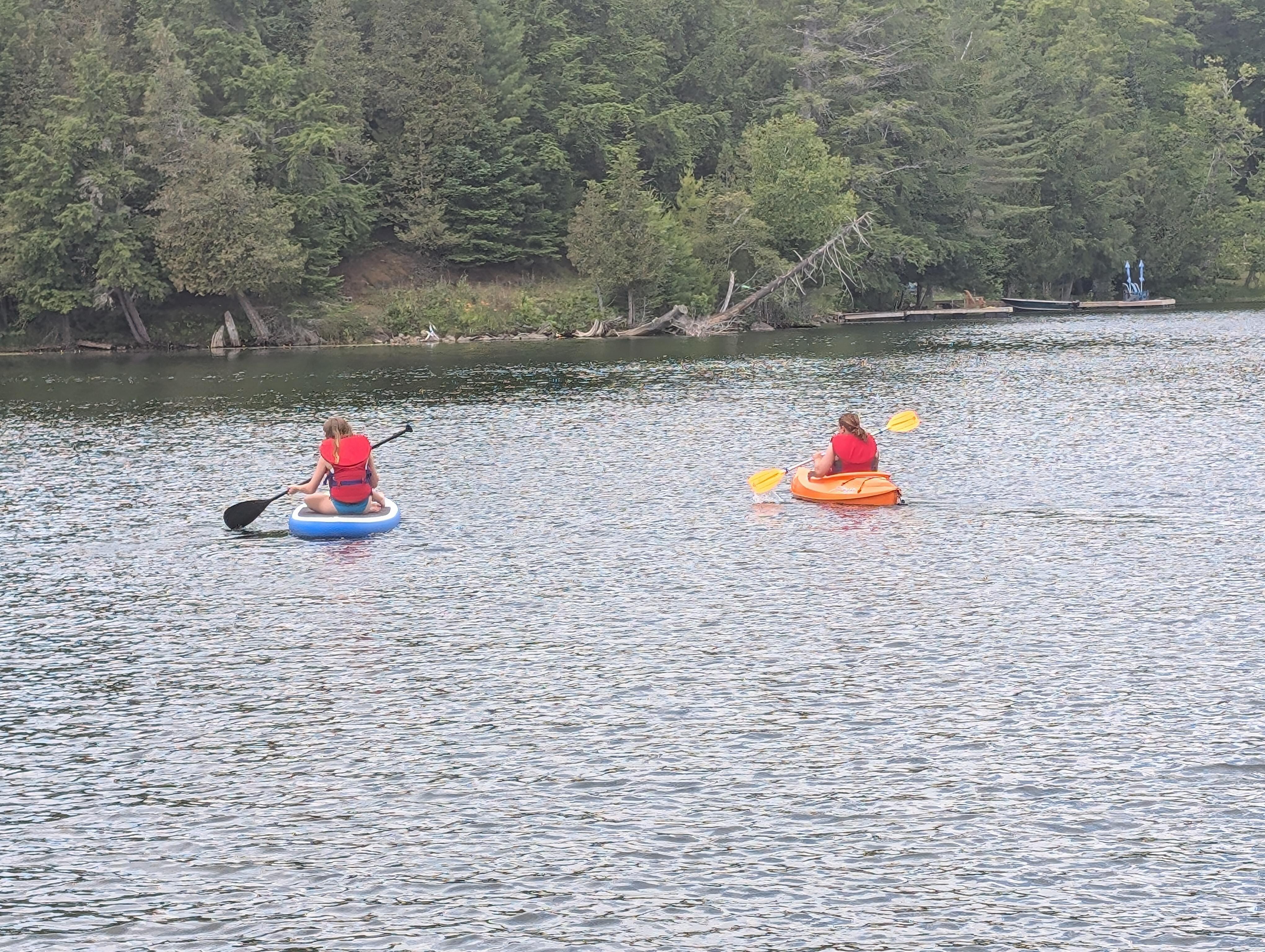 Kids kayaking 