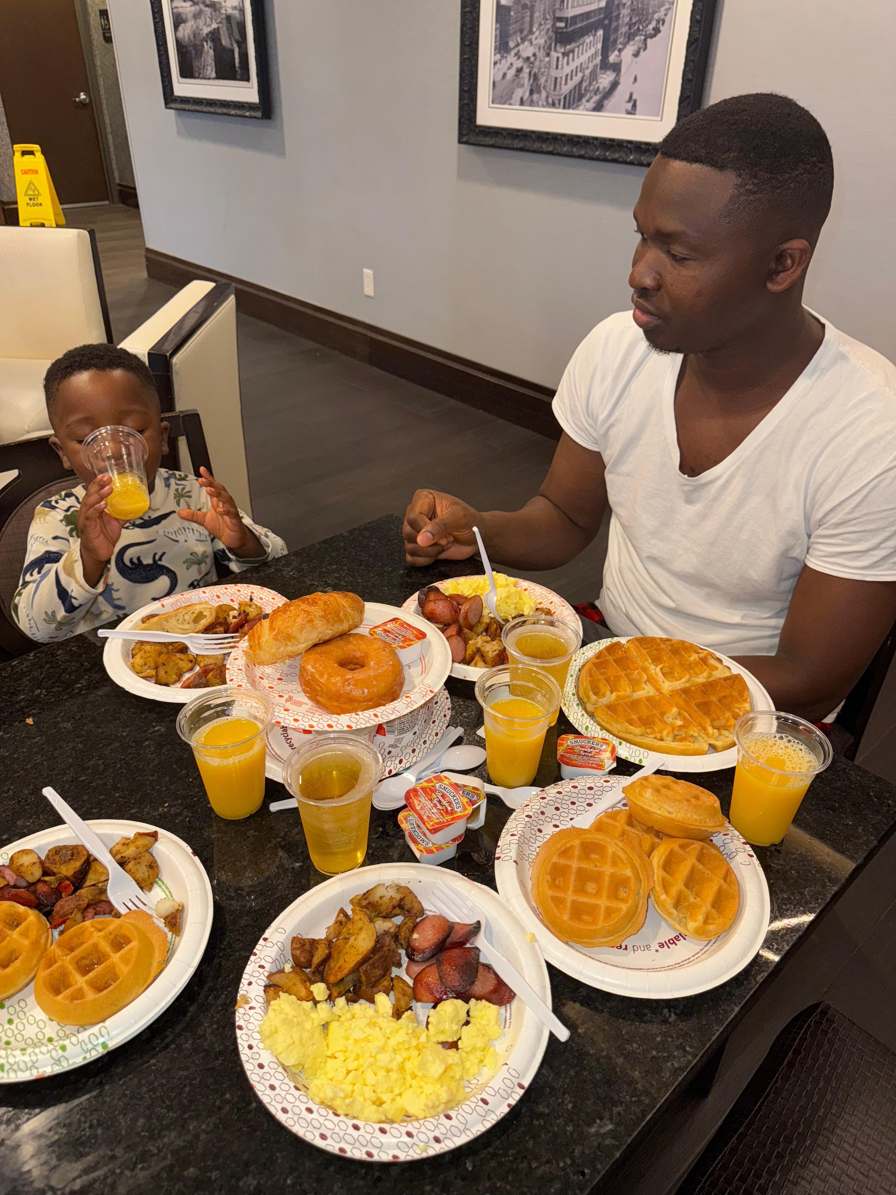 One of the days we had breakfast 