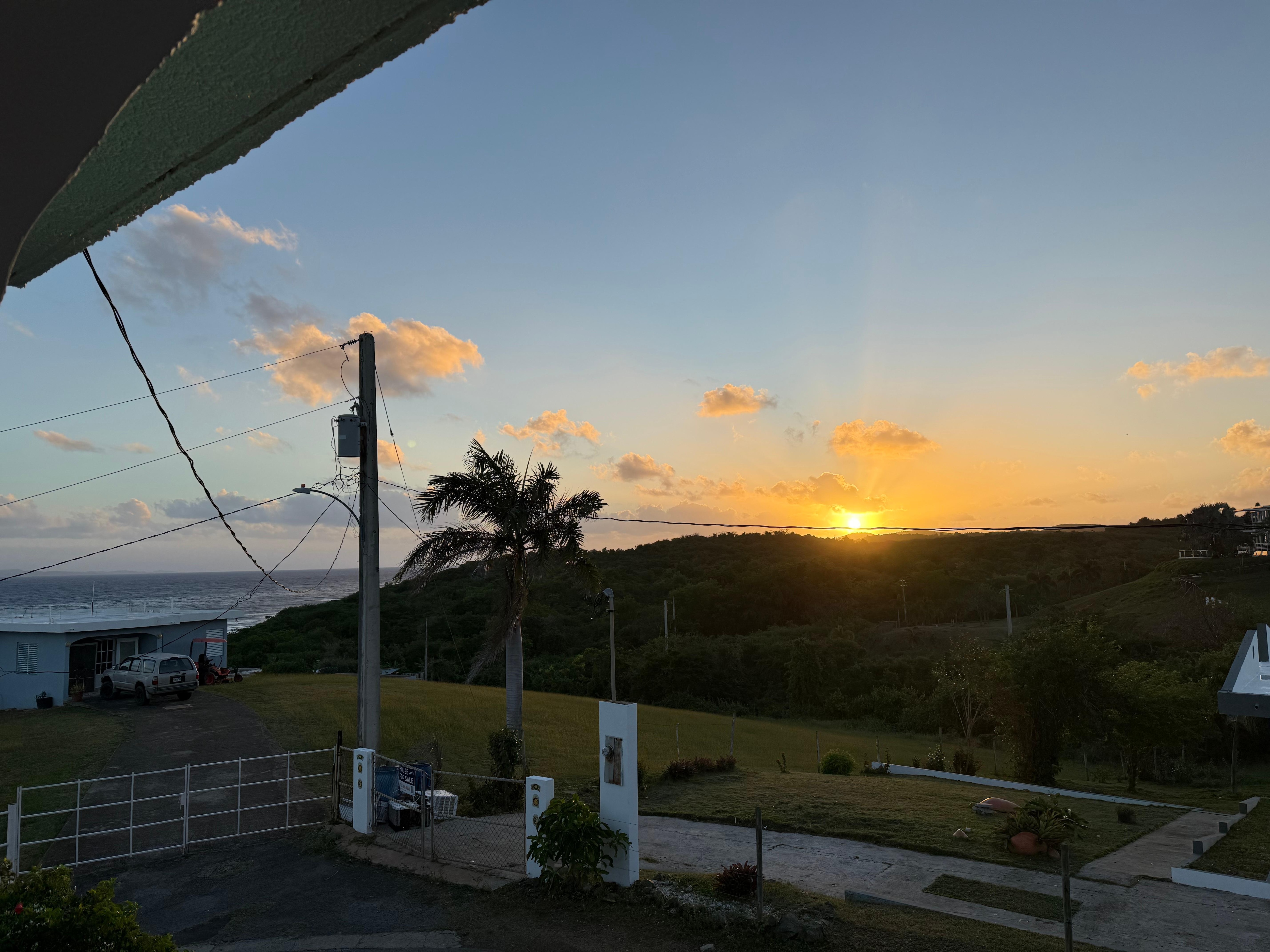 View from the top deck