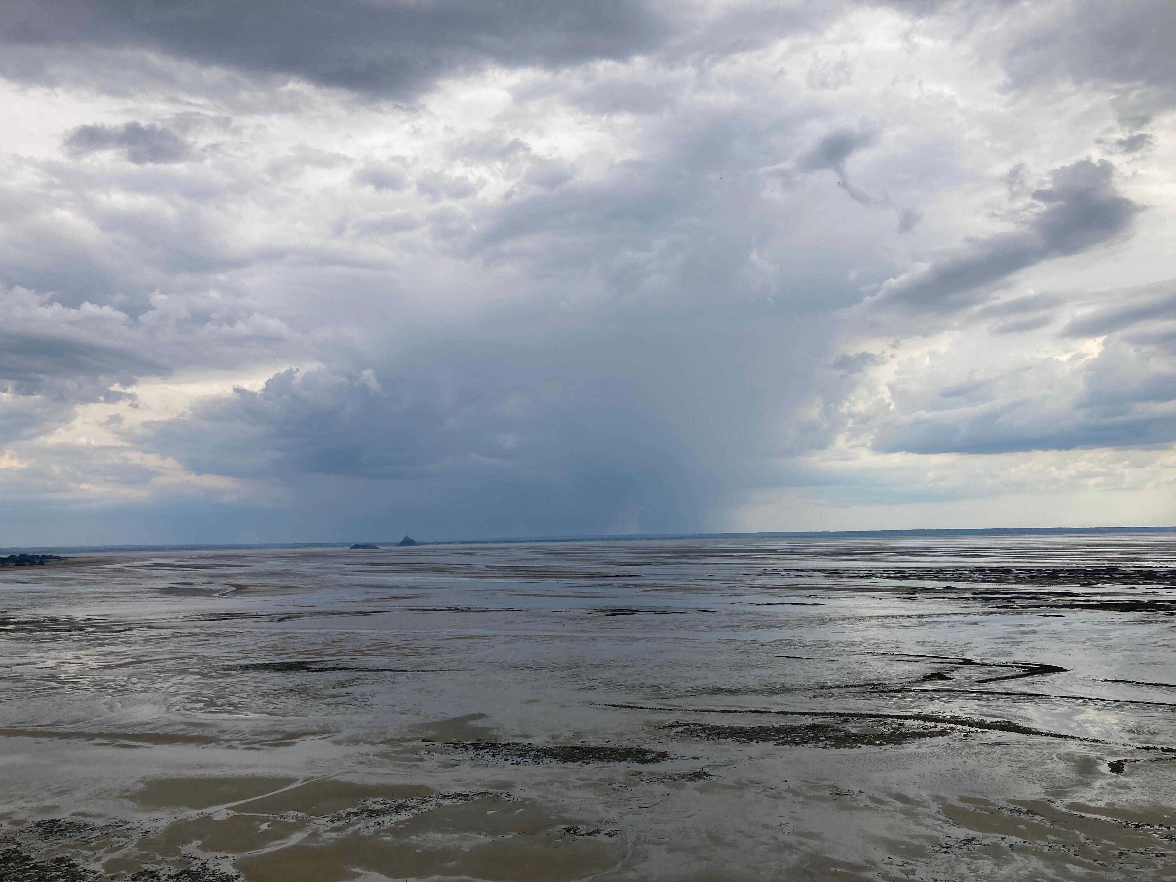 Mont Saint Michel from the beach at low tide