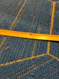 Screws coming out in hallway