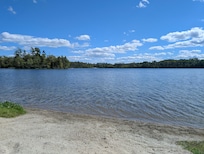Afternoon photo across the lake from the beach at the property