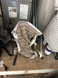 HVAC filter that was in hvac when we arrived