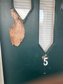 Paint peeling